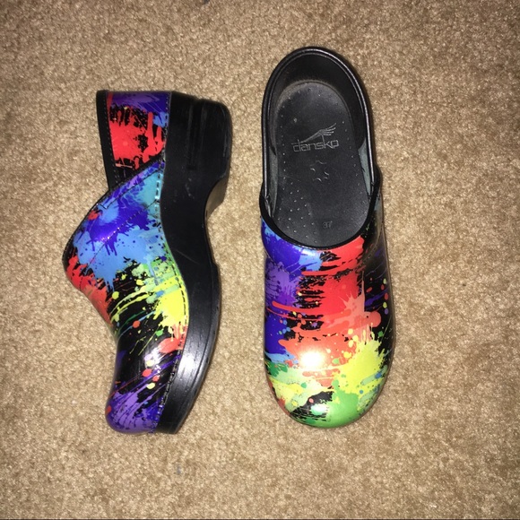 dansko paint splatter